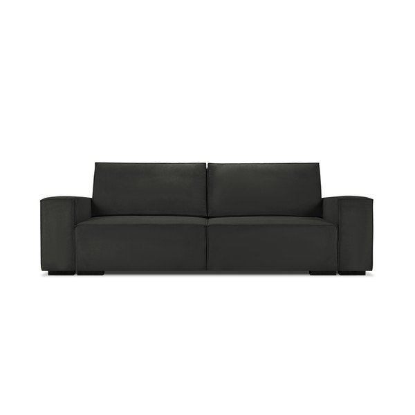 Černá manšestrová rozkládací pohovka Mazzini Sofas Azalea-image-2