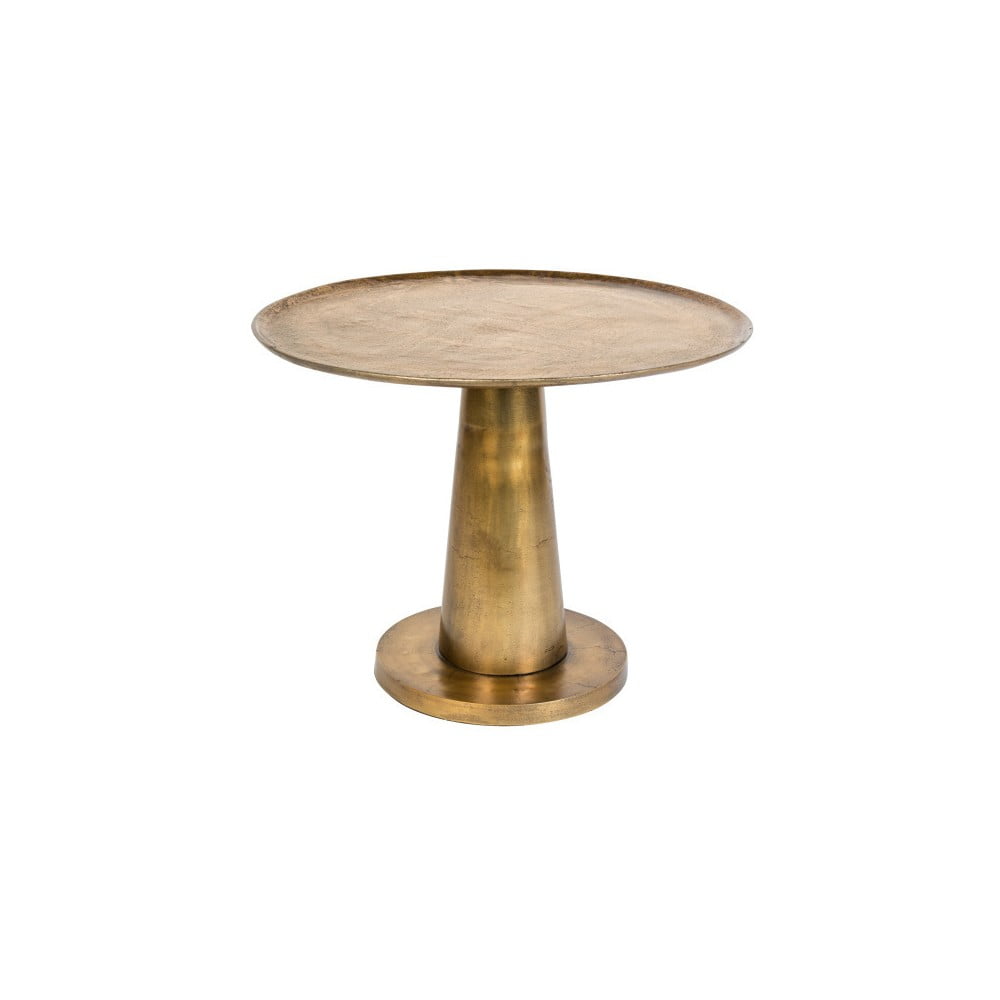 Kovový odkládací stolek ve zlaté barvě Dutchbone Brute, ⌀ 63 cm