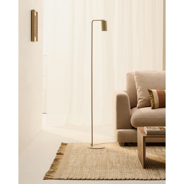Béžová stojací lampa (výška 147 cm) Manie – Kave Home-image-1