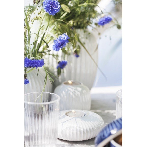 Bílý porcelánový svícen na čajové svíčky Kähler Design Hammershoi, ⌀ 13 cm-image-1