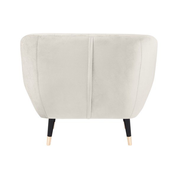 Krémové křeslo s černými nohami Mazzini Sofas Benito-image-3