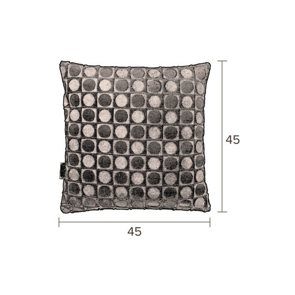 Červeno-oranžový polštář Dutchbone Ottava, 45 x 45 cm-image-2