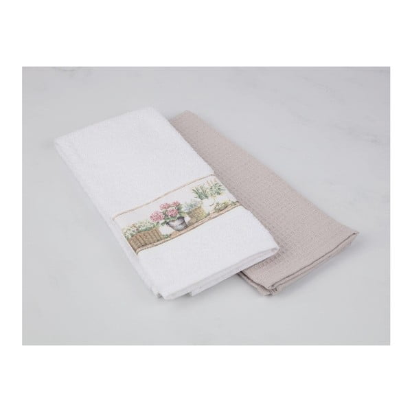 Sada 2 bavlněných ručníků Madame Coco Softy, 40 x 60 cm