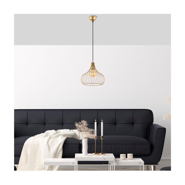 Závěsné svítidlo s kovovým stínidlem ø 22 cm Teldemia – Opviq lights-image-1