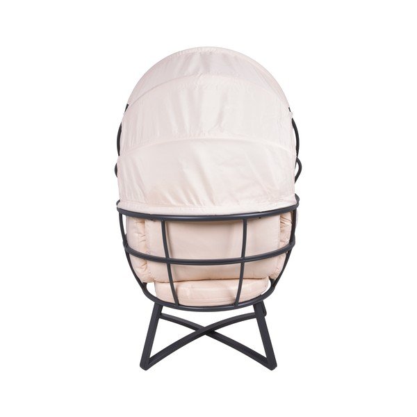 Béžové kovové zahradní křeslo Delos – Garden Pleasure-image-2