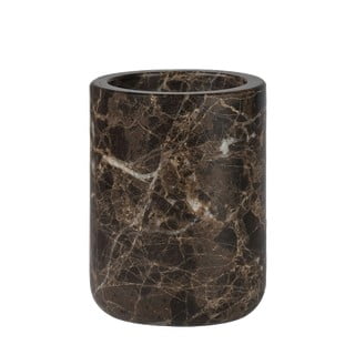 Hnědý mramorový kelímek na zubní kartáčky Marble – Mette Ditmer Denmark