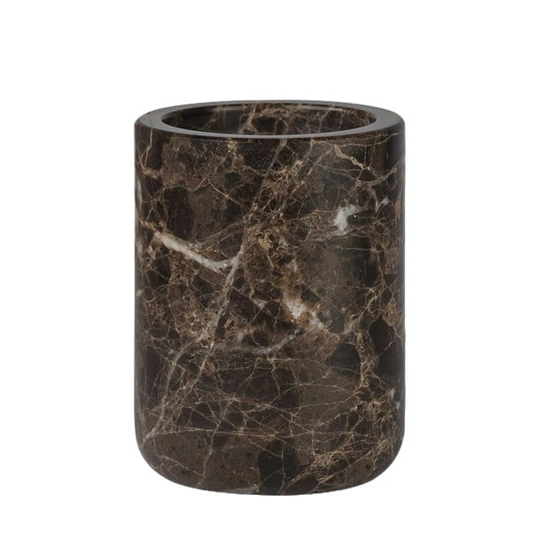 Hnědý mramorový kelímek na zubní kartáčky Marble – Mette Ditmer Denmark