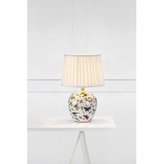 Bílá stolní lampa s textilním stínidlem (výška 48 cm) Mansion – Markslöjd