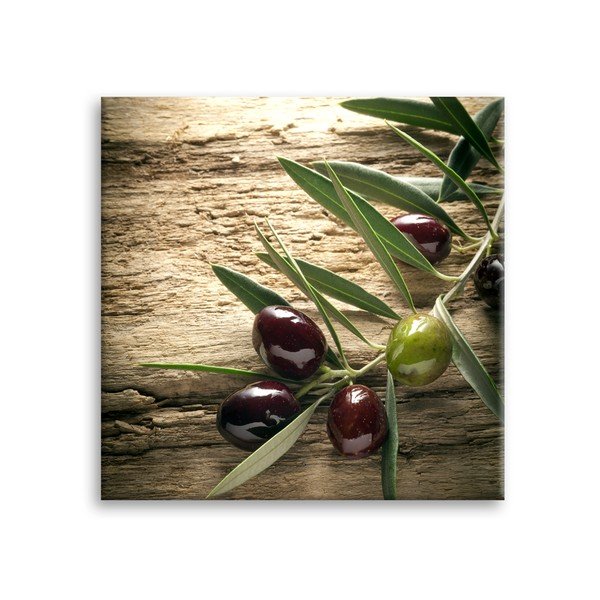 Obraz Styler Glas Kitchen Olives 4, 30 x 30 cm