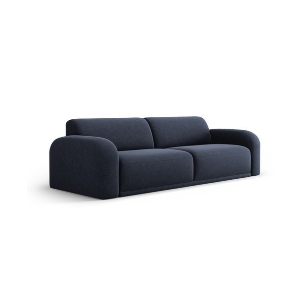 Tmavě modrá sametová pohovka 242 cm Erin – Micadoni Home-image-2