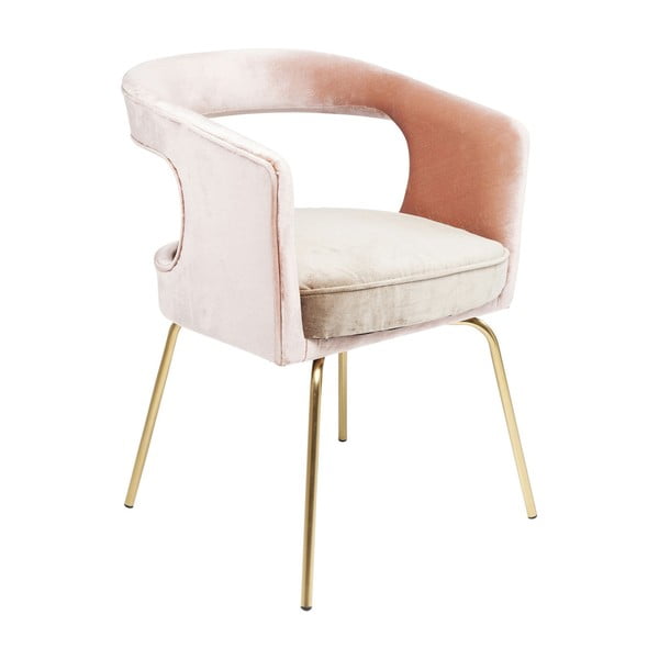 Růžová židle Kare Design Rimini