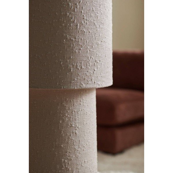 Krémová stojací lampa z materiálu bouclé (výška 119 cm) Philo – Ellos Home-image-2