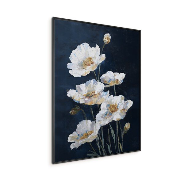 Tištěný obraz s rámem 60x80 cm White Poppies – Styler-image-3