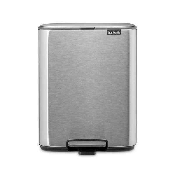 Nášlapný ocelový odpadkový koš v matně stříbrné barvě 12 l Bo – Brabantia-image-4