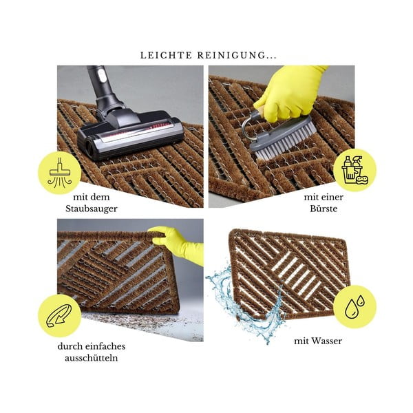 Rohožka z kokosového vlákna 45x75 cm Coco Natural – Hanse Home-image-3