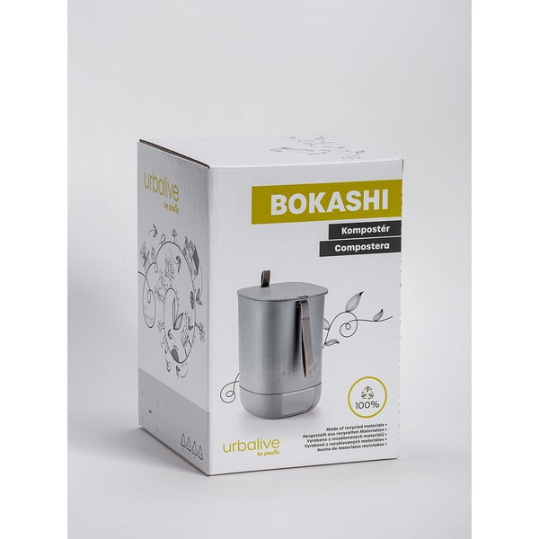 Šedý komposter 10,6 l Bokashi – Plastia-image-4