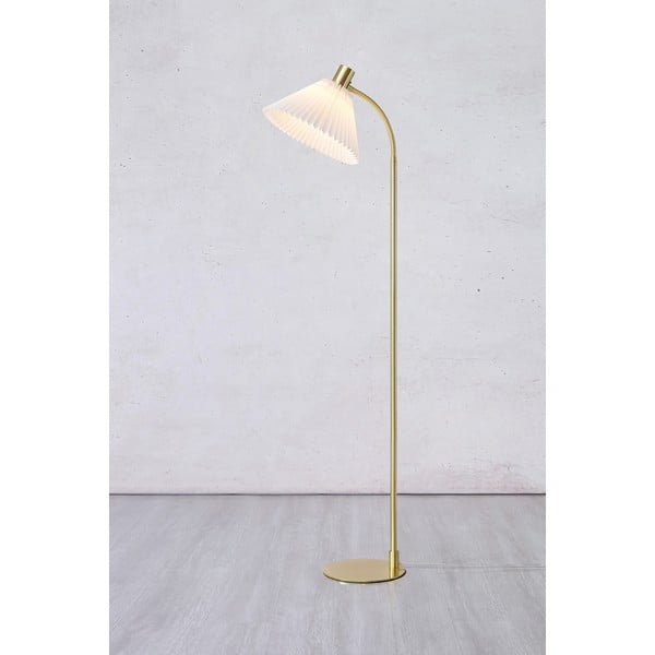 Stojací lampa v bílo-zlaté barvě (výška 145 cm) Mira – Markslöjd-image-1