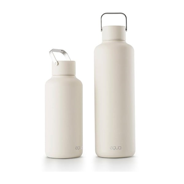 Bílá nerezová láhev Equa Timeless, 1 l-image-3