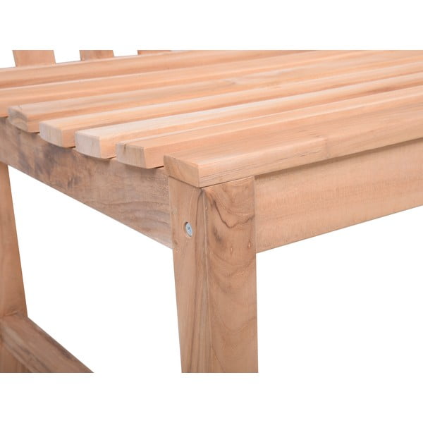 Dřevěná zahradní lavice v přírodní barvě Solo – Garden Pleasure-image-4