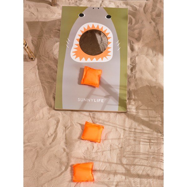 Set hrací desky a sáčků na hru cornhole Sunnylife Shark Attack-image-1