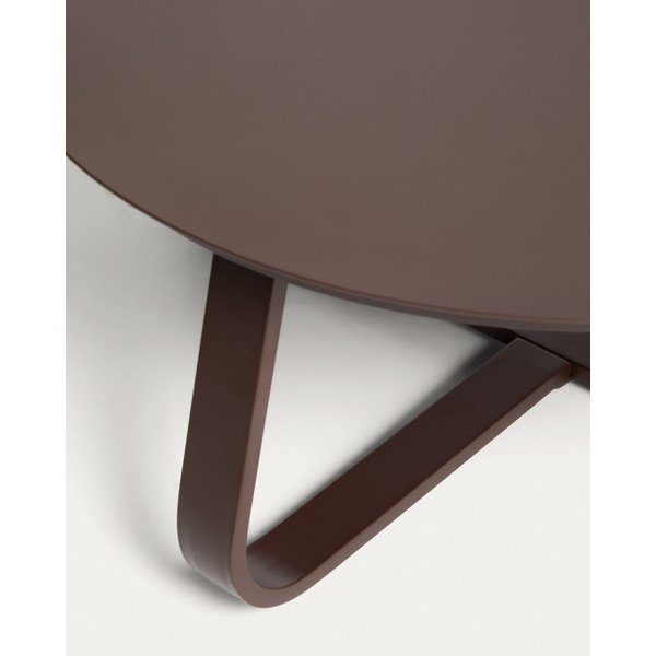 Kovový kulatý zahradní konferenční stolek ø 80 cm Tamaris – Kave Home-image-3