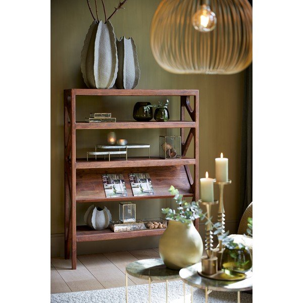 Dekorativní skleněný úložný box ve zlaté barvě Mirina – Light & Living-image-1