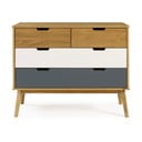 Komoda z borovicového dřeva Marckeric Cusco, 100 x 82 cm