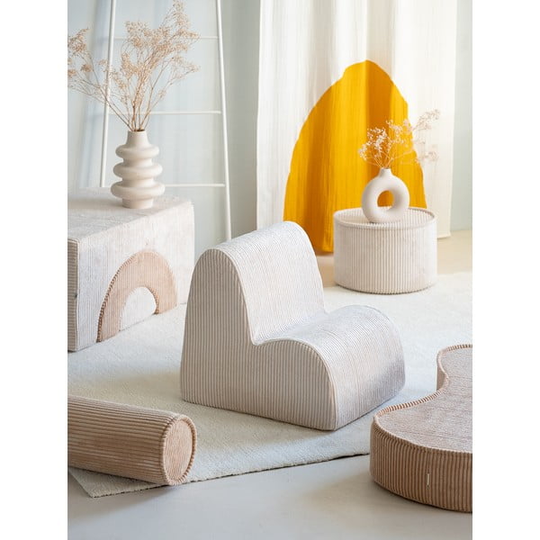 Krémové manšestrové dětské křesílko Cloud – Wigiwama-image-1