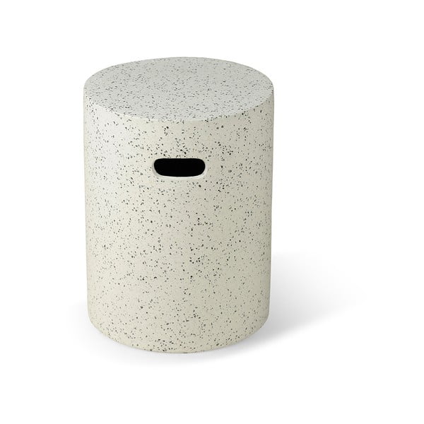 Bílý zahradní odkládací stolek Bonami Selection Loris, ø 35 cm-image-1