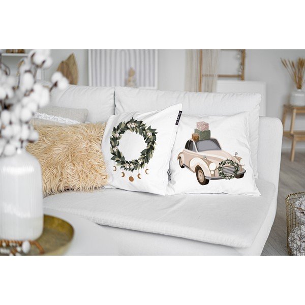 Povlaky na polštáře s vánočním motivem v sadě 4 ks 45x45 cm Festive Mood – Butter Kings-image-1