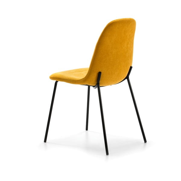 Žluté jídelní židle v sadě 4 ks Renne – Marckeric-image-2