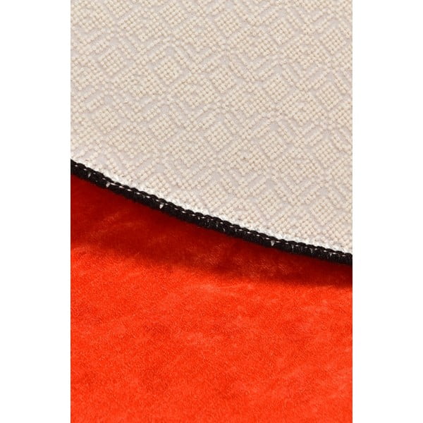 Oranžový dětský protiskluzový koberec Conceptum Hypnose Basketball, ø 140 cm-image-1