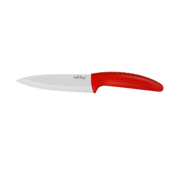Keramický krájecí nůž, 13 cm, červený