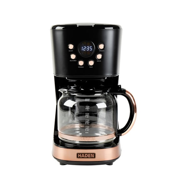 Kávovar v černo-měděné barvě – Haden