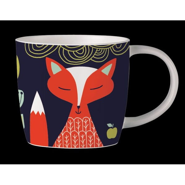 Hrnek z kostního porcelánu Folkland Foxy