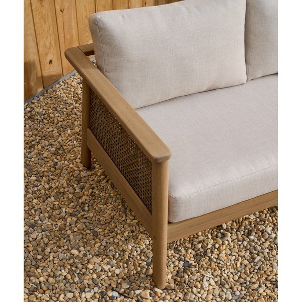 Béžový/v přírodní barvě zahradní lounge set z masivu akácie pro 5 osob Alabe – Kave Home-image-4