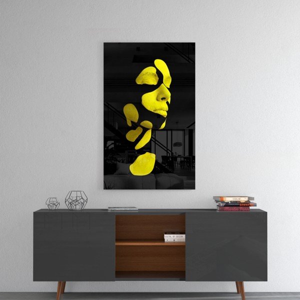 Skleněný obraz Insigne Fragmented Yellow-image-1