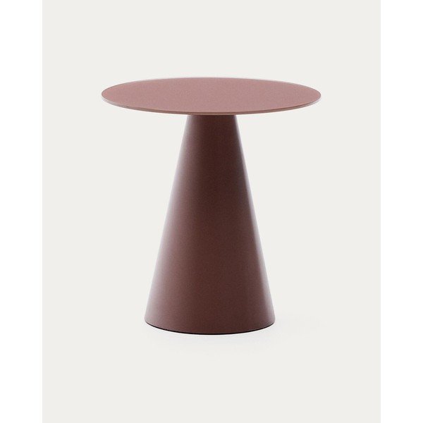 Kulatý odkládací stolek se skleněnou deskou ø 50 cm Wilshire – Kave Home