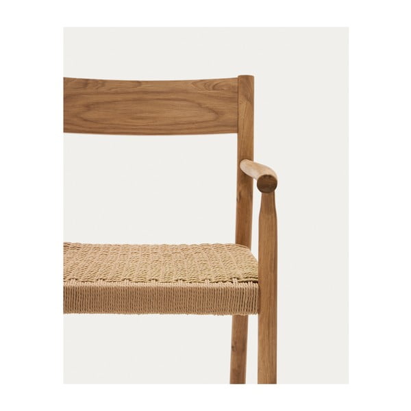Jídelní židle z dubového dřeva v přírodní barvě Yalia – Kave Home-image-3