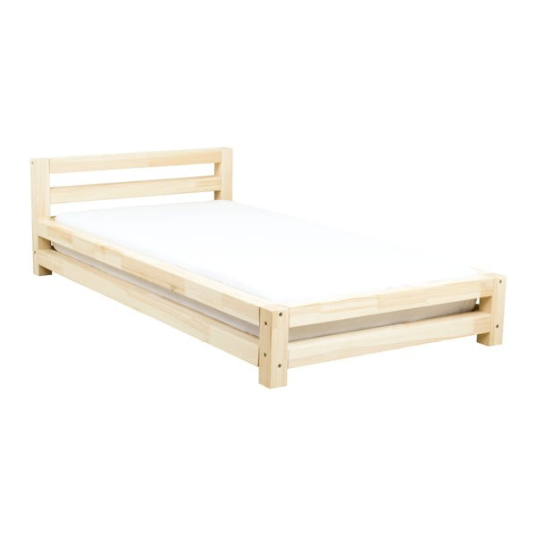 Jednolůžková postel z borovicového dřeva Benlemi Single, 80 x 160 cm