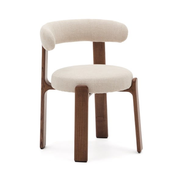 Hnědá/béžová jídelní židle z jasanového dřeva Granite – Kave Home