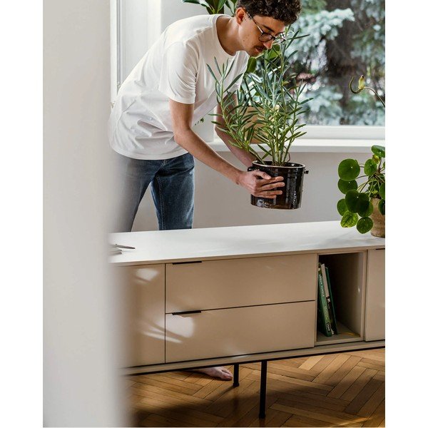 Šedobéžový TV stolek 189x61x42 cm Mod – noo.ma-image-2