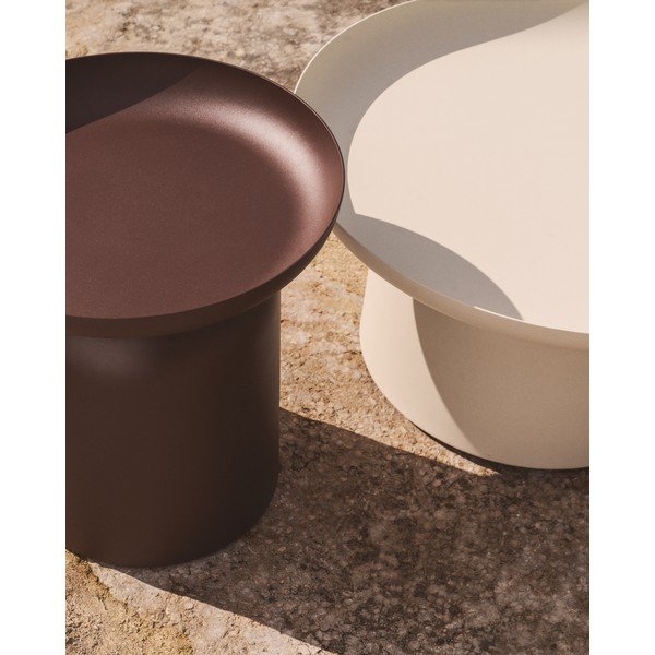 Kovový kulatý zahradní stolek ø 45 cm Arcola – Kave Home-image-3