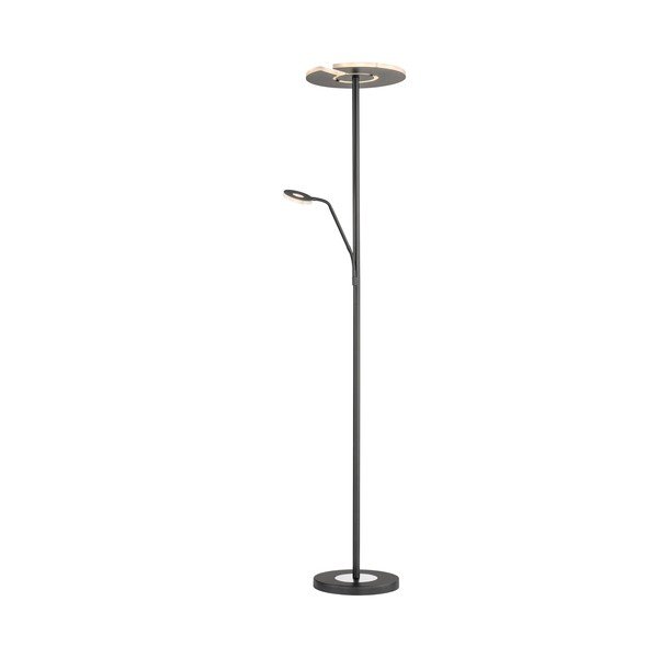 Černá LED stmívatelná stojací lampa (výška 180 cm) Dent – Fischer & Honsel-image-2