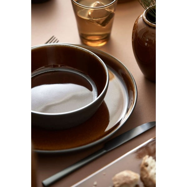 Černá/jantarová miska z kameniny Gastro Black/Amber – Bitz-image-1