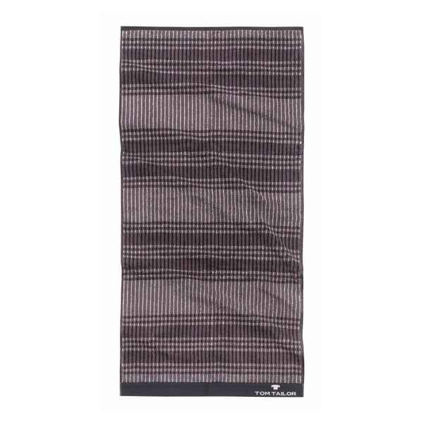 Ručník Tom Tailor Code Dark Grey, 70x140 cm