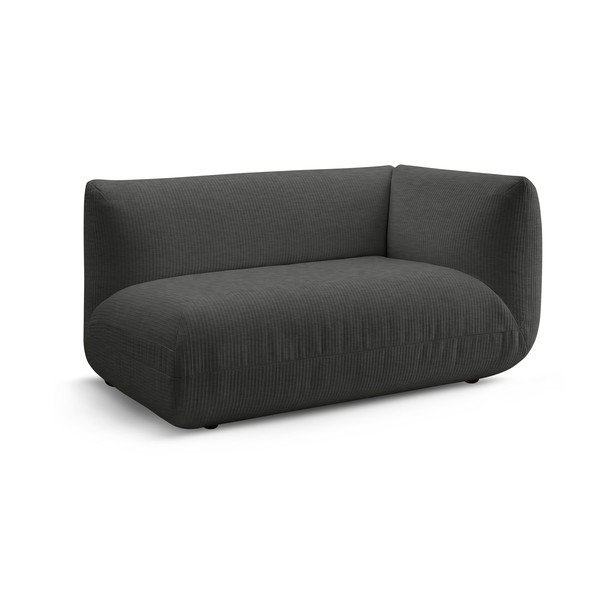 Šedý manšestrový modul pohovky (pravý roh) Lecomte – Bobochic Paris-image-2
