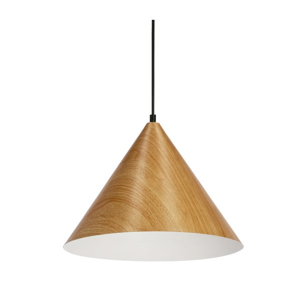 Hnědé závěsné svítidlo s kovovým stínidlem ø 32 cm Dunca – Candellux Lighting-image-3