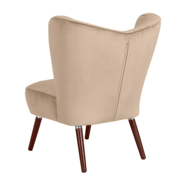 Béžové křeslo Max Winzer Sari Velvet-image-2
