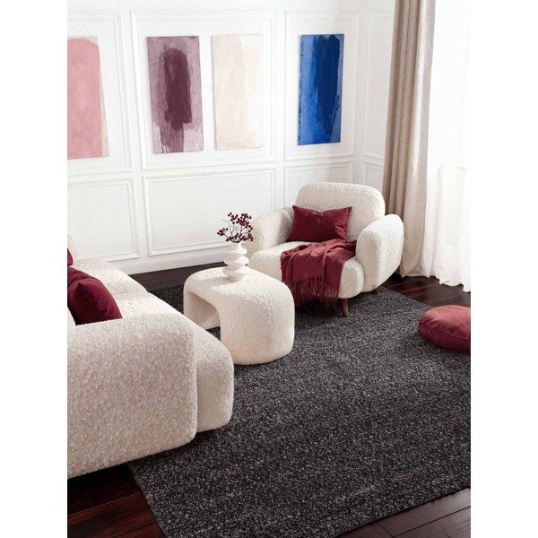 Tmavě šedý ručně tkaný koberec z materiálu bouclé 120x170 cm Notting Hill Portobello – Ted Baker-image-2